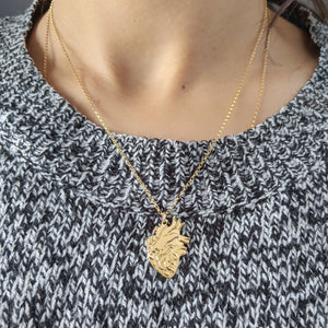  anatomical heart necklace