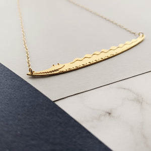crocodile necklace by pieceofka