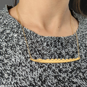 crocodile necklace by pieceofka on model