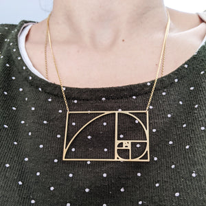 Fibonacci necklace by pieceofka on model