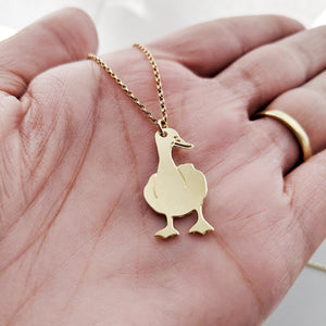 goose necklace by pieceofka