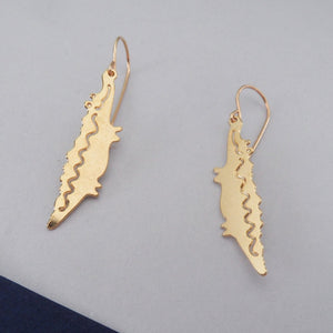 alligator earrings