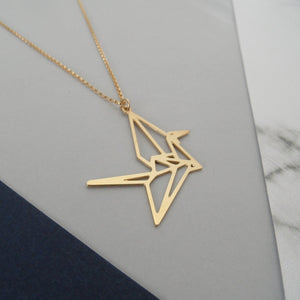 Lucky Crane Necklace