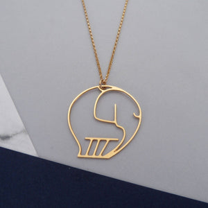 elephant necklace by pieceofka