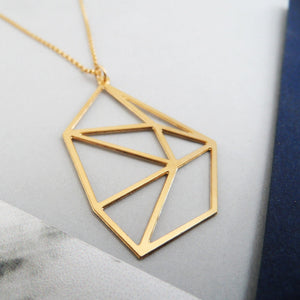 Geometric Diamond Necklace