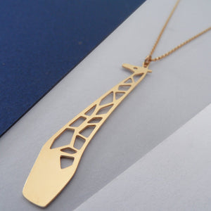giraffe necklace by pieceofka