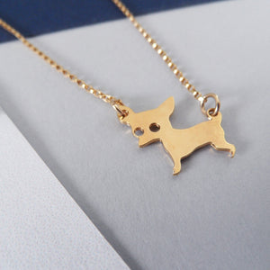 chihuahua necklace by pieceofka