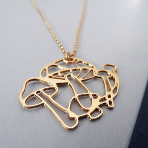 Mushroom Necklace