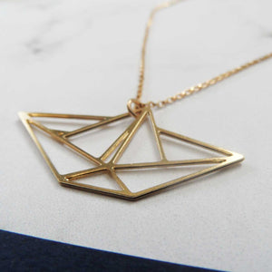 Paper Boat Necklace