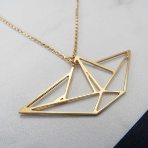Paper Boat Necklace
