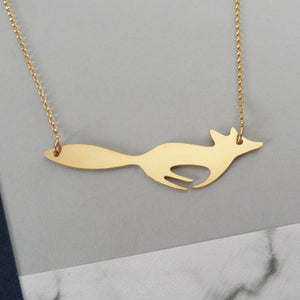 Running Fox Necklace