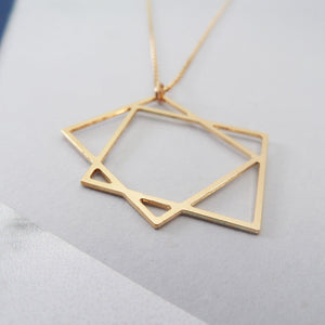 Two Squares Necklace