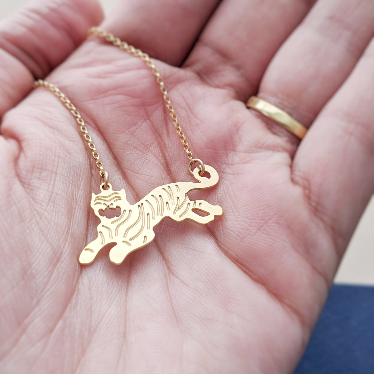 Tiger Tree | Gold Butterfly Necklace — Homing Instincts