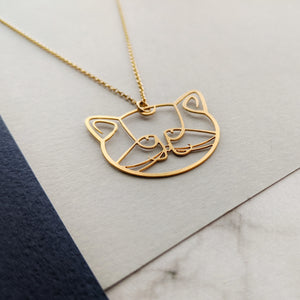 cat necklace by pieceofka