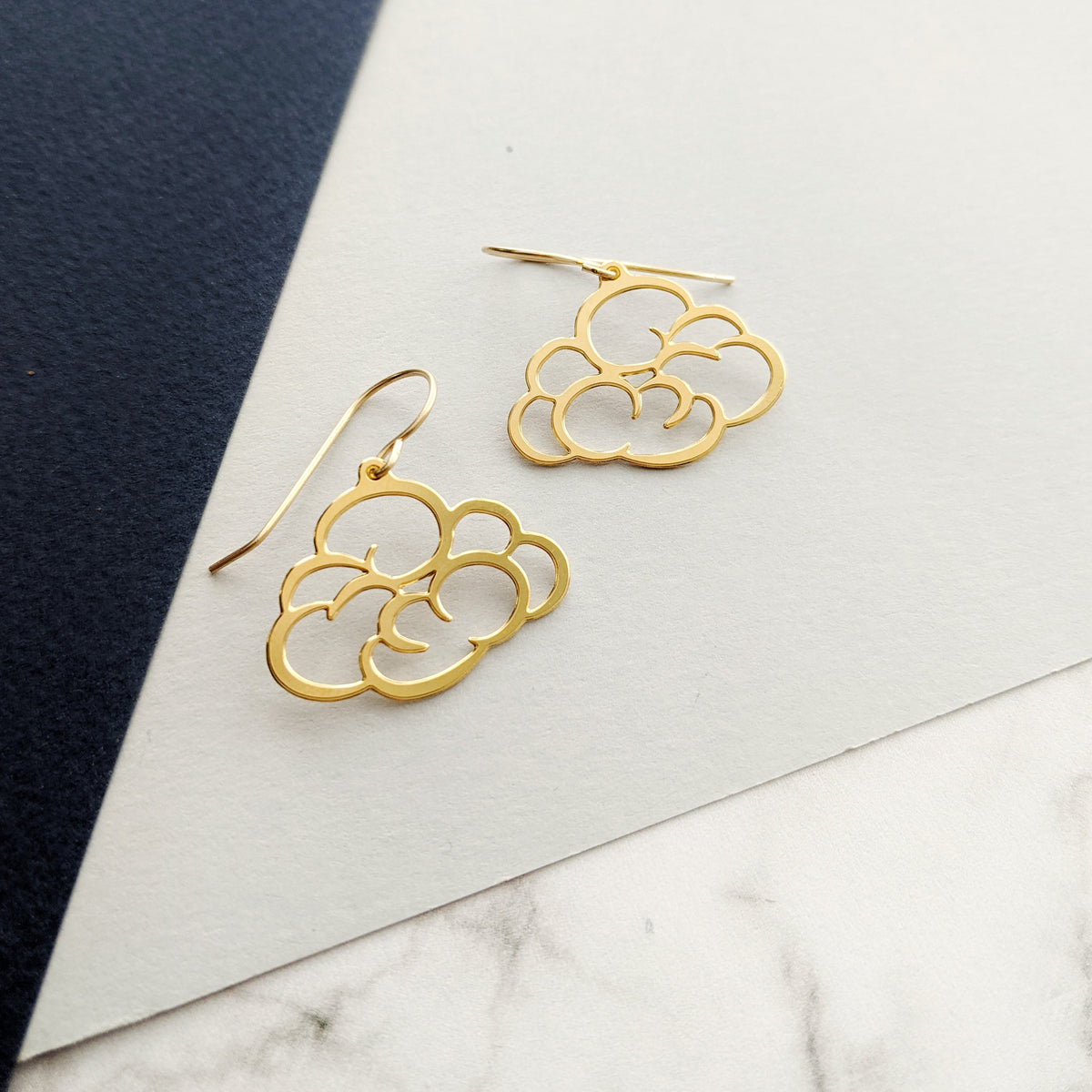 cloud earrings by pieceofka