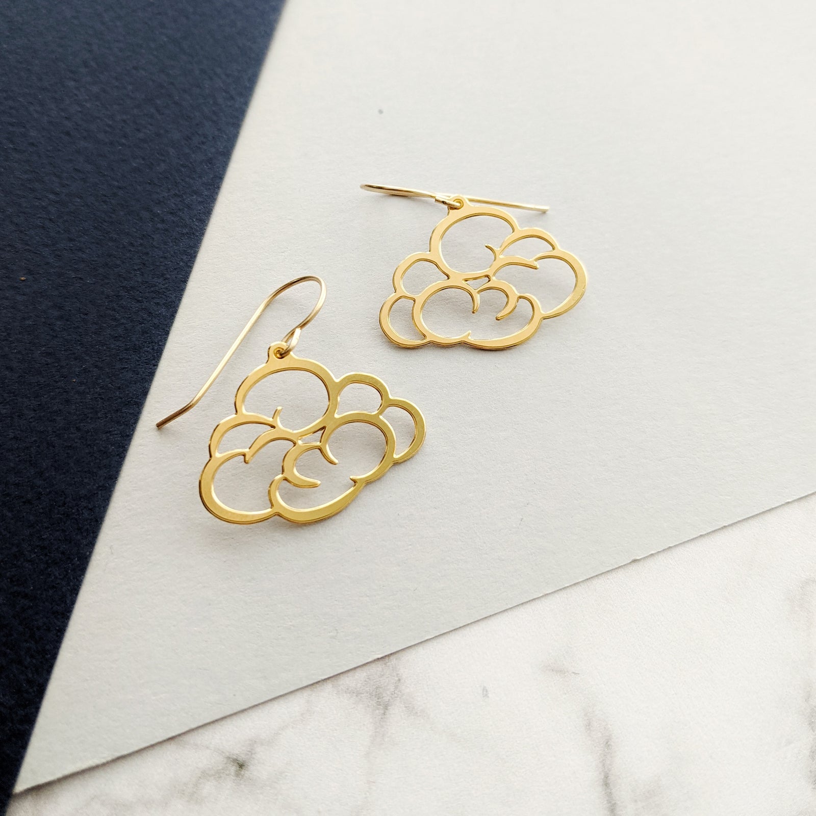 cloud earrings by pieceofka