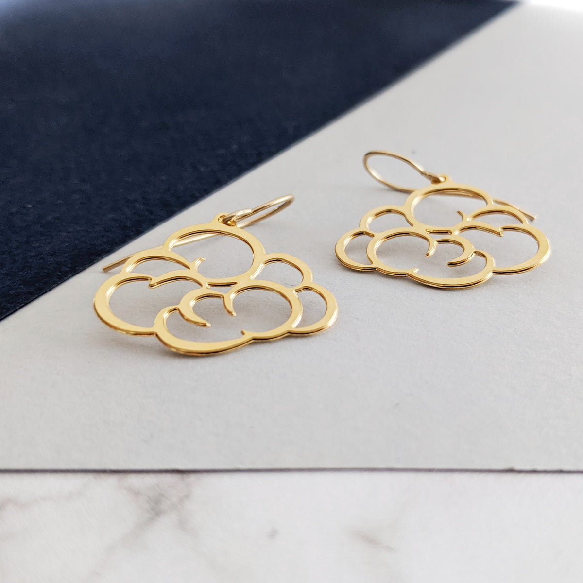 cloud earrings by pieceofka