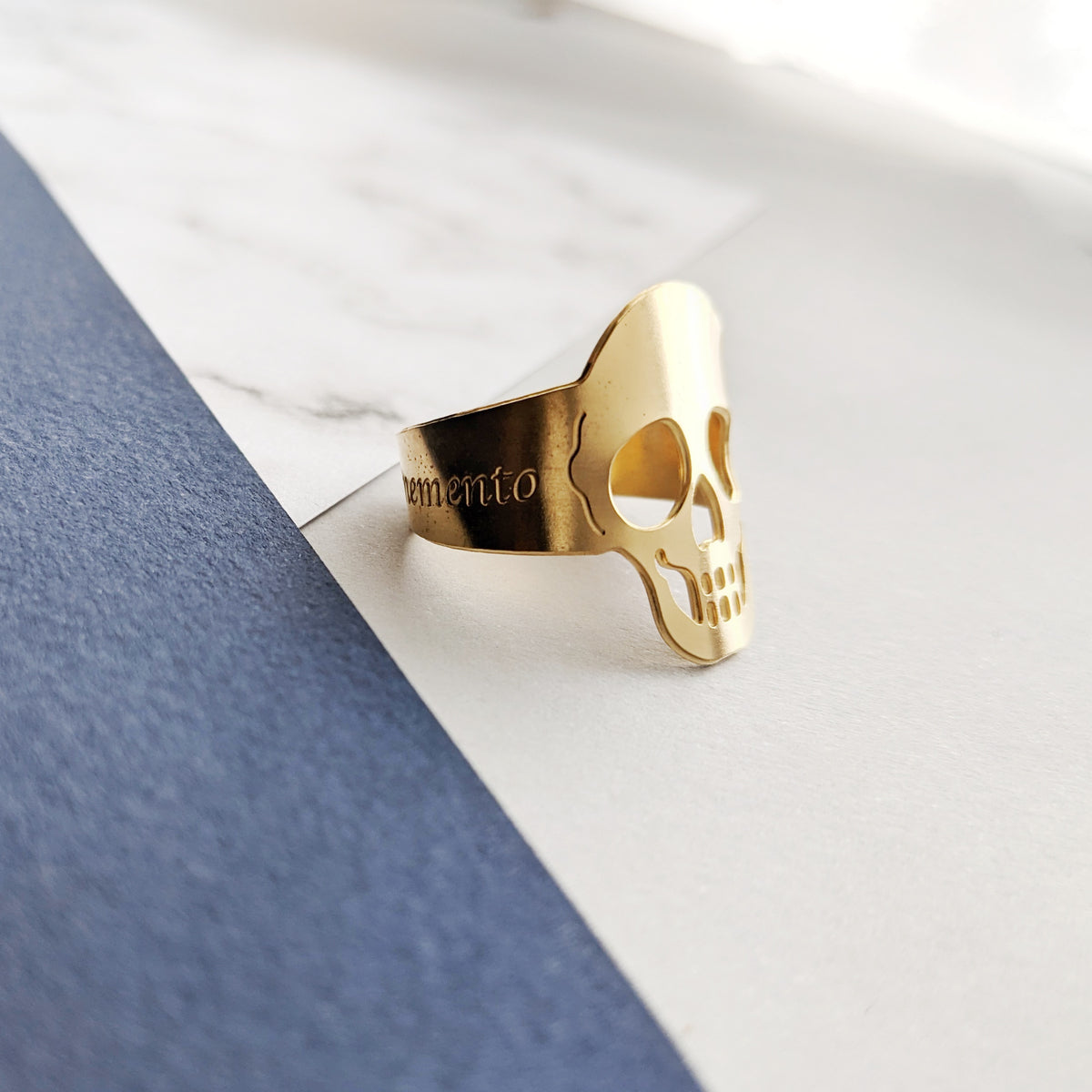 Memento Mori Skull Ring