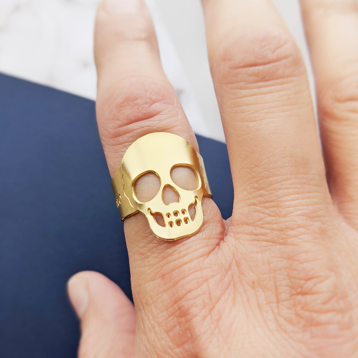 Memento Mori Skull Ring