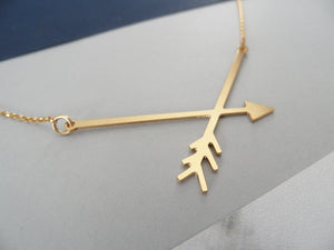 broken arrow necklace