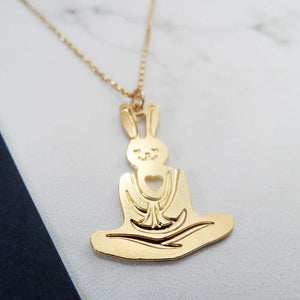 buddhist bunny necklace