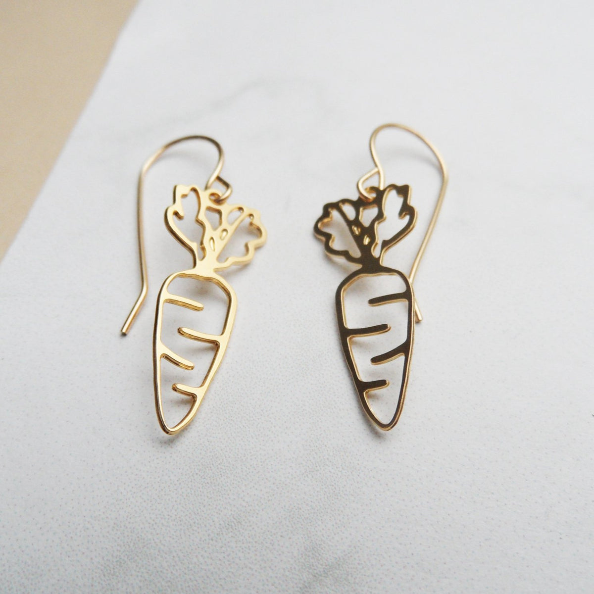 pieceofka carrot earrings
