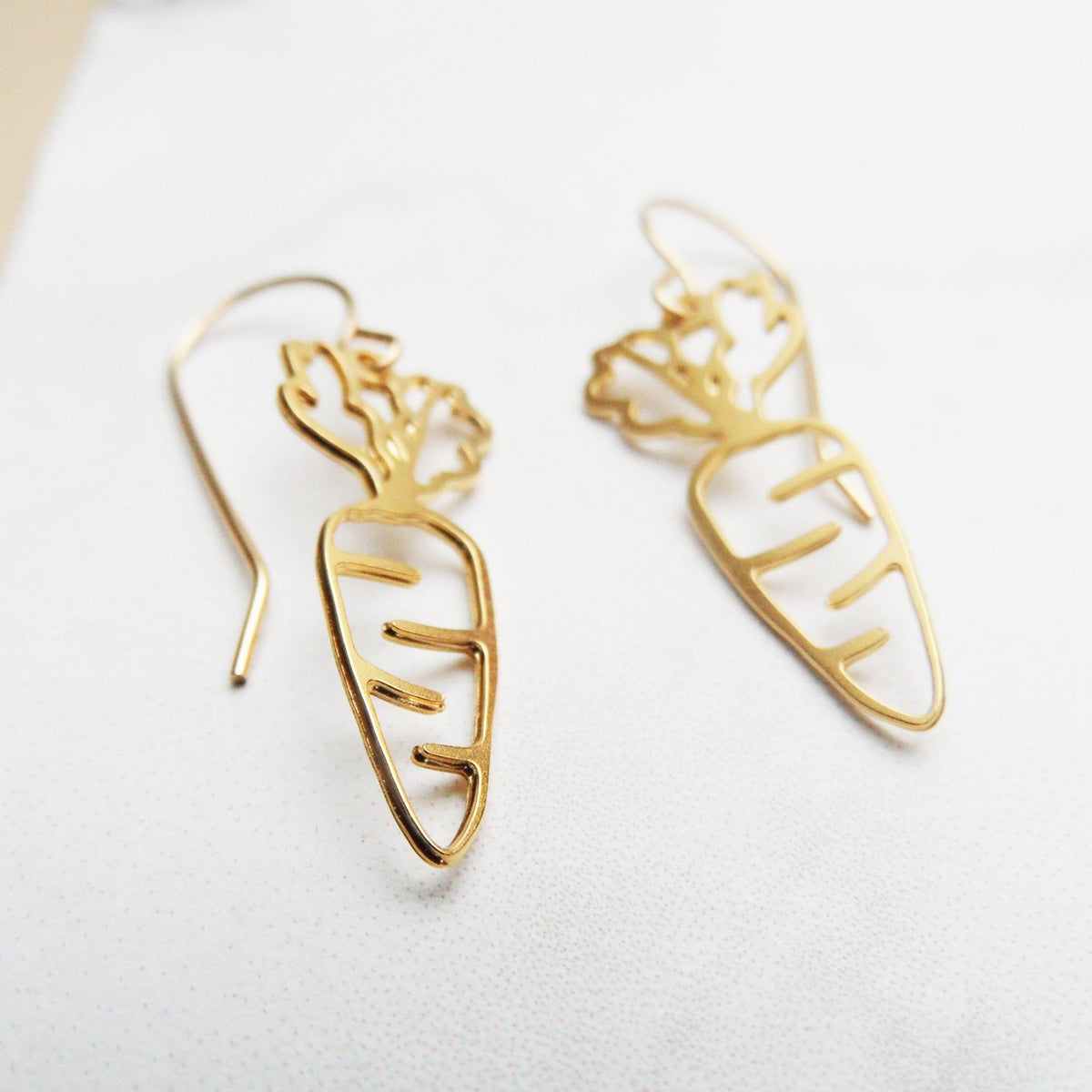 pieceofka carrot earrings