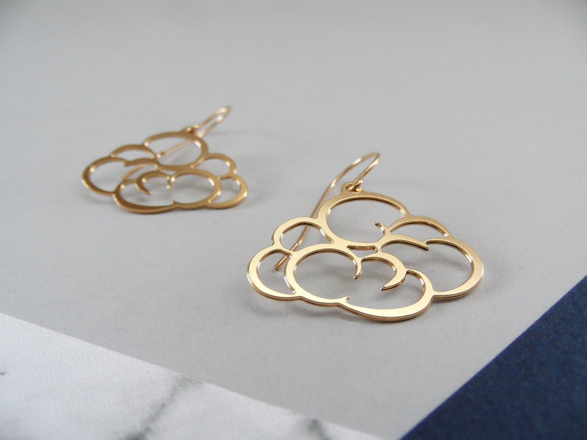 cloud earrings by pieceofka