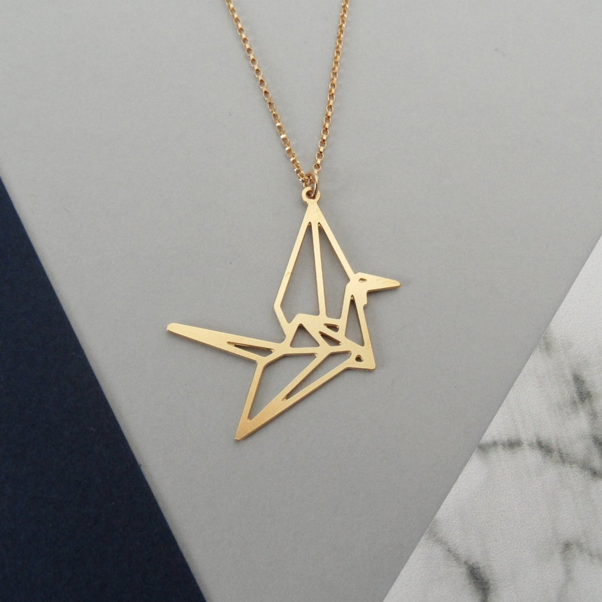 Lucky Crane Necklace
