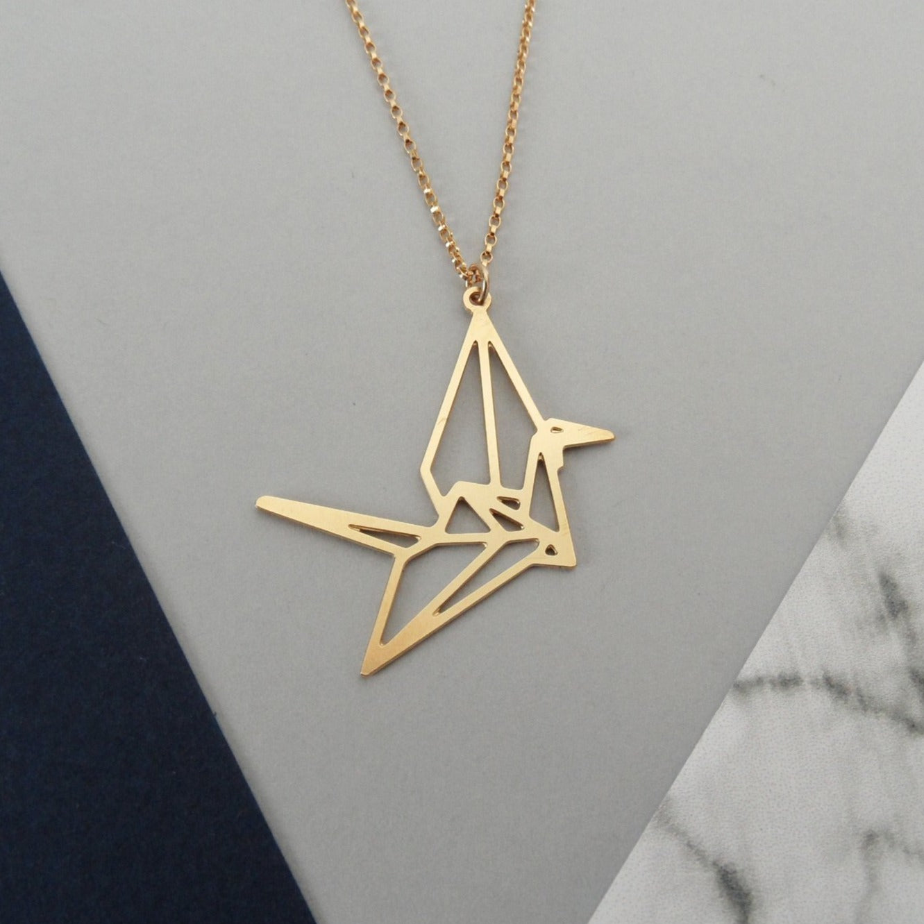 Lucky Crane Necklace