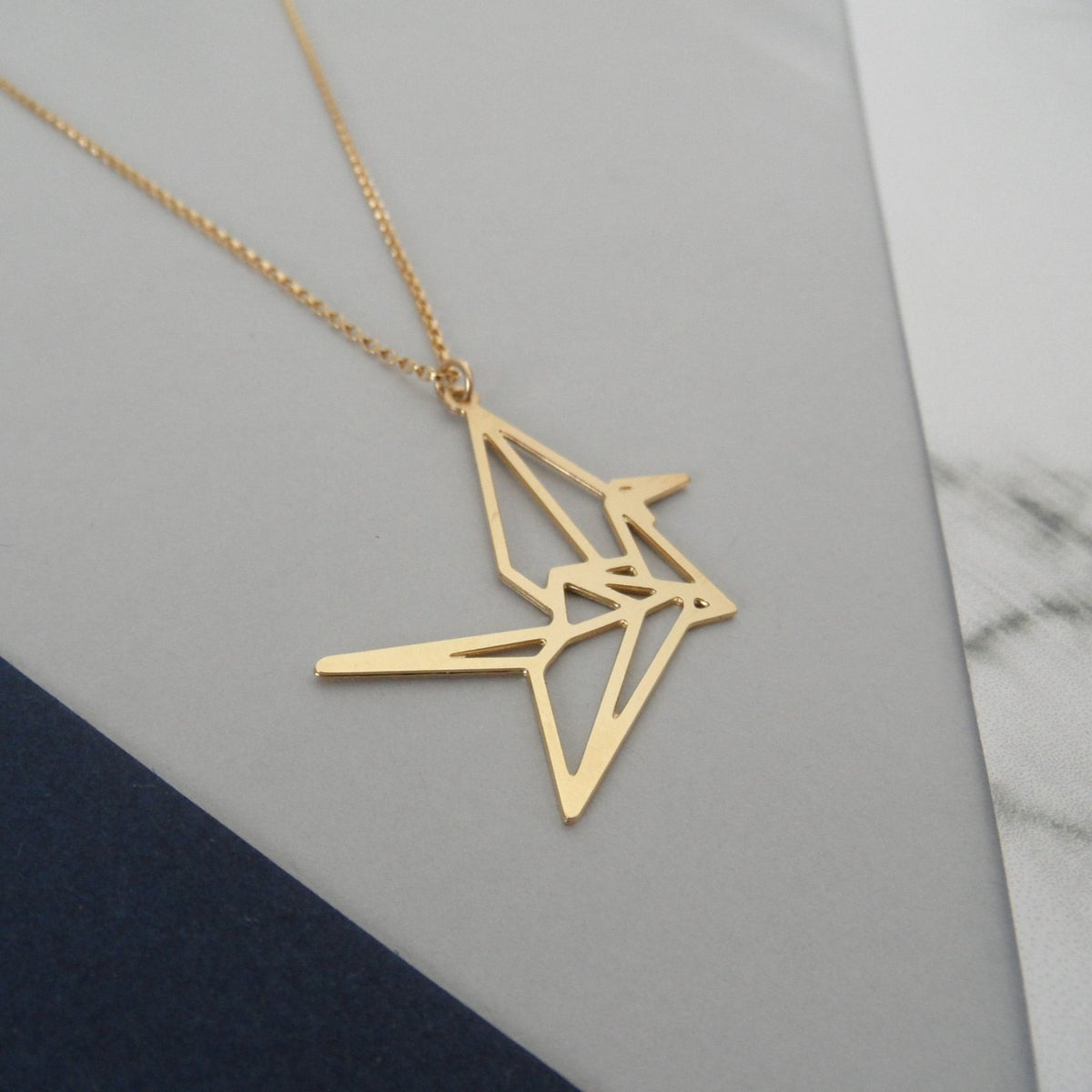 Lucky Crane Necklace