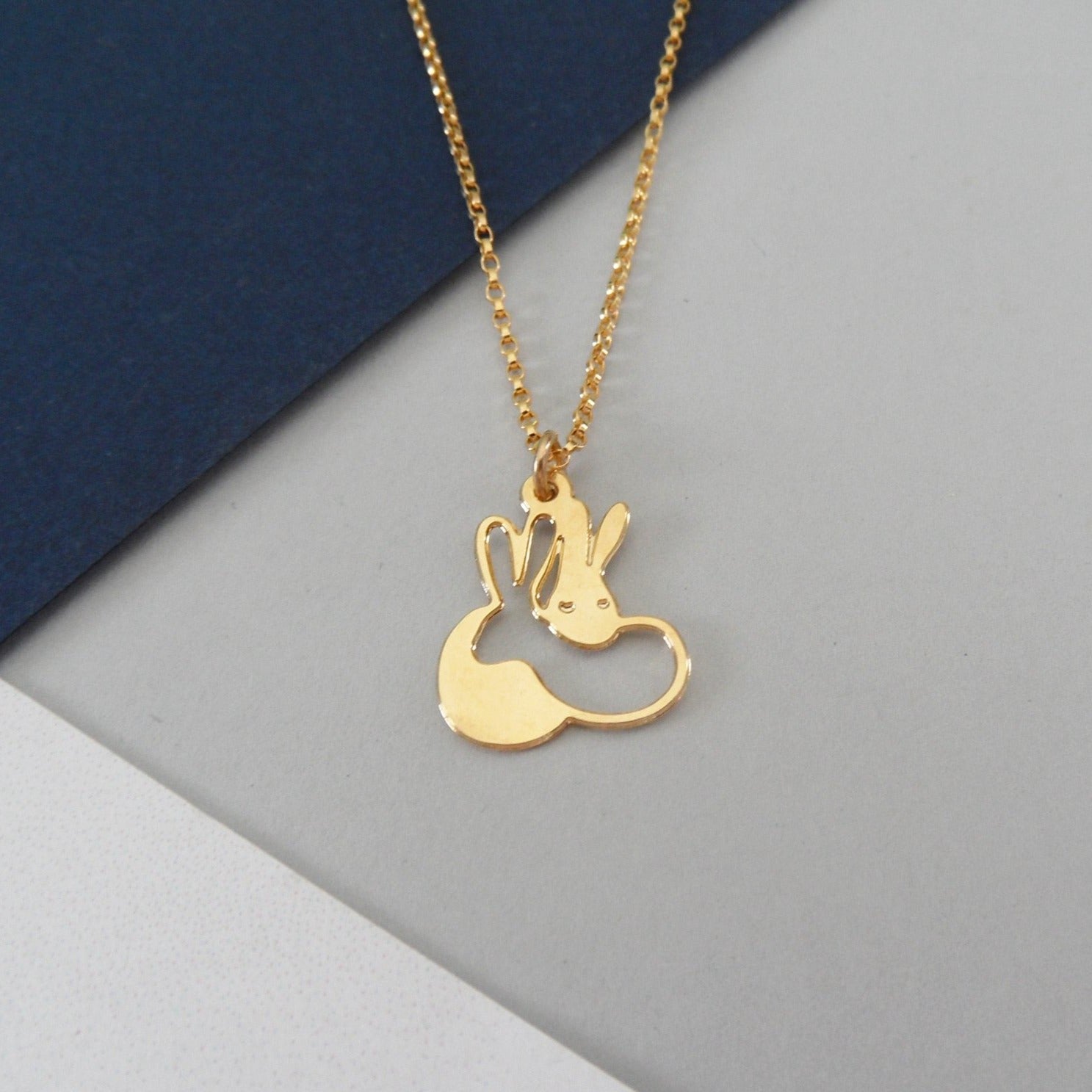 cuddle bunnies necklace by pieceofka