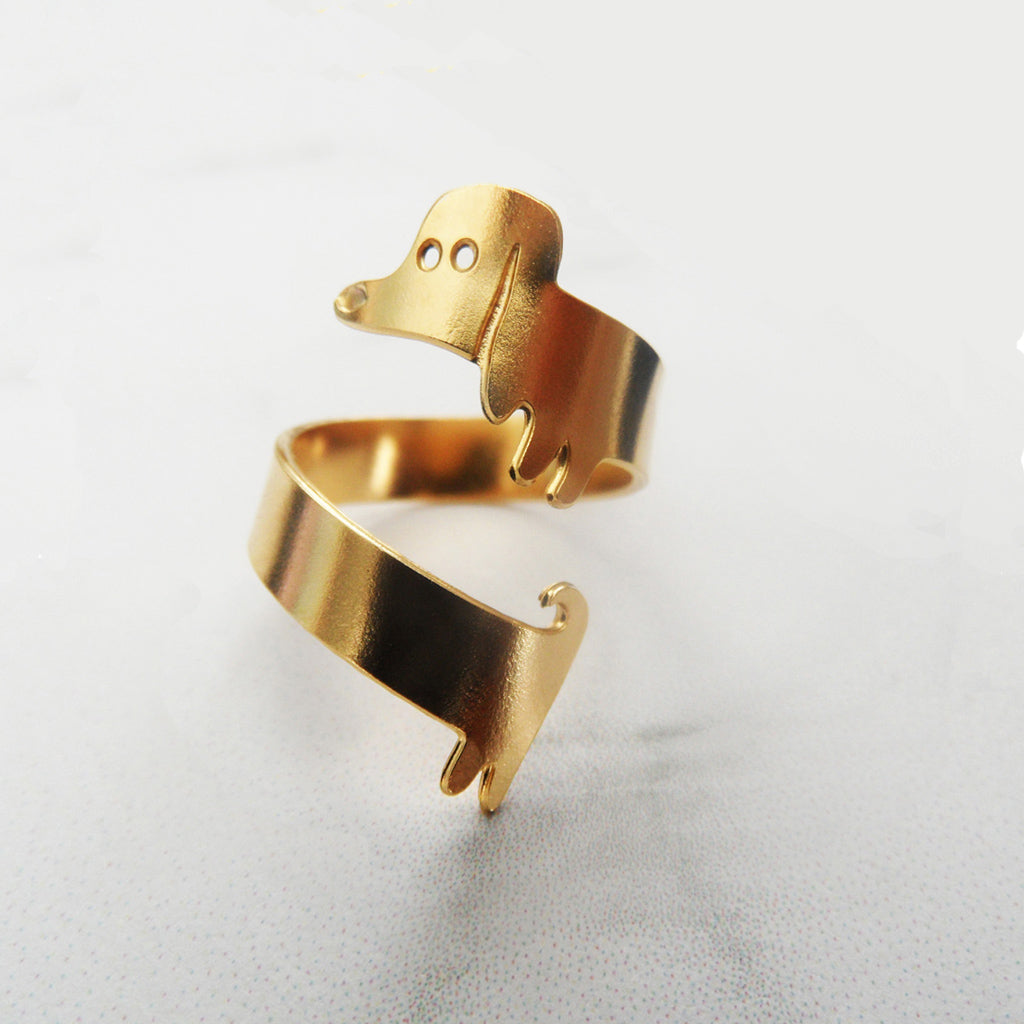 dachshund dog ring by pieceofka