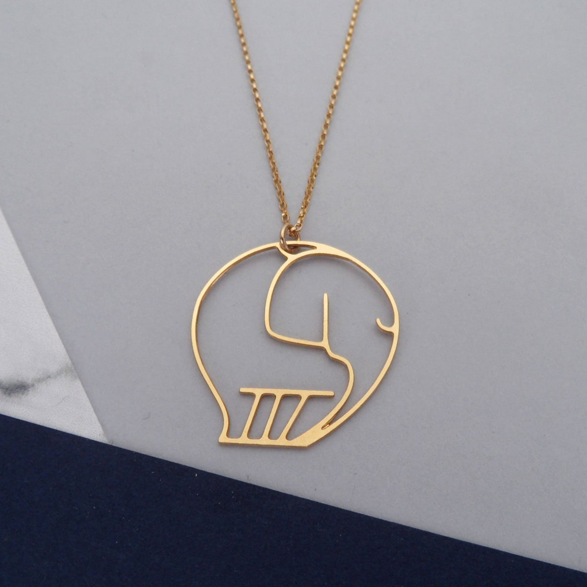 elephant necklace by pieceofka