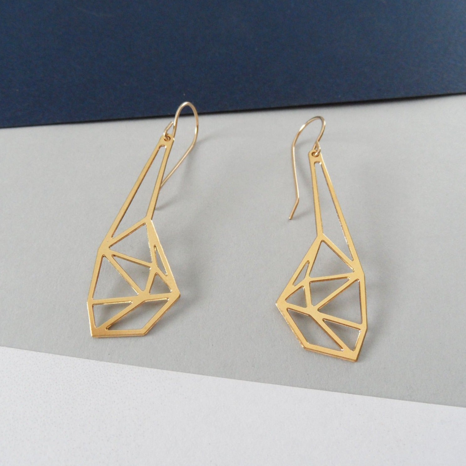 geometric earrings by pieceofka