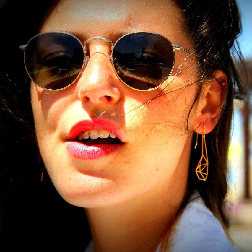 geometric earrings by pieceofka