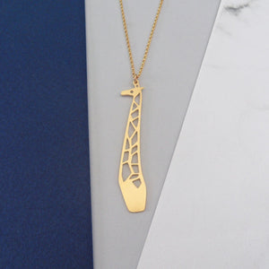 giraffe necklace by pieceofka