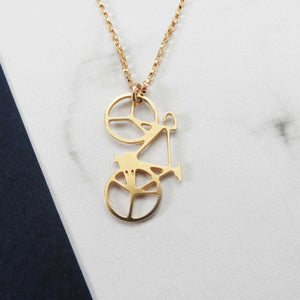 Mini Bicycle Necklace