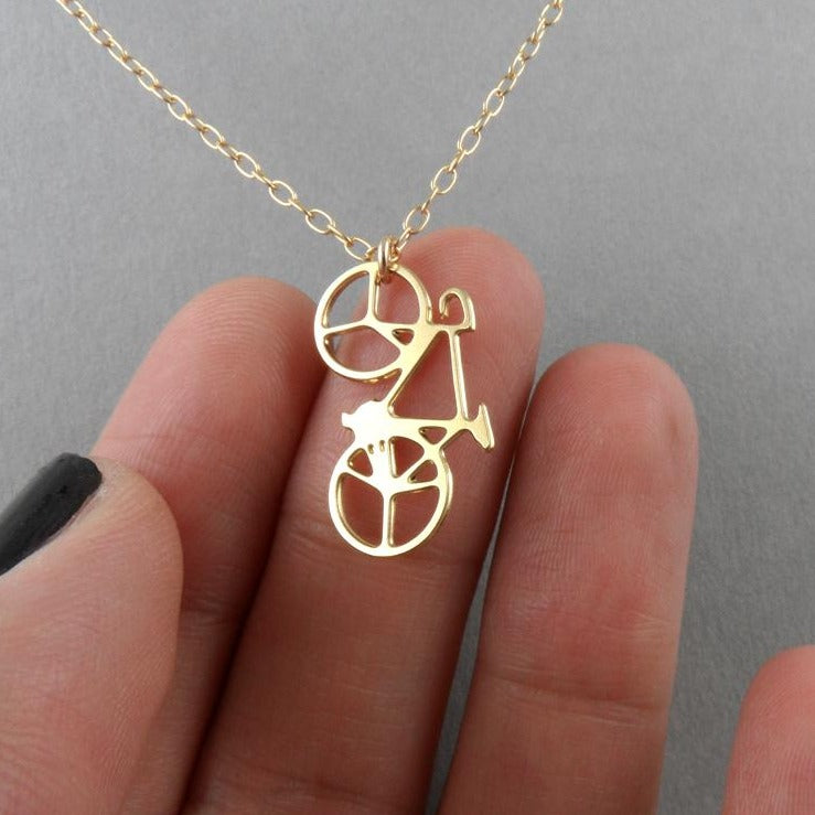 Mini Bicycle Necklace