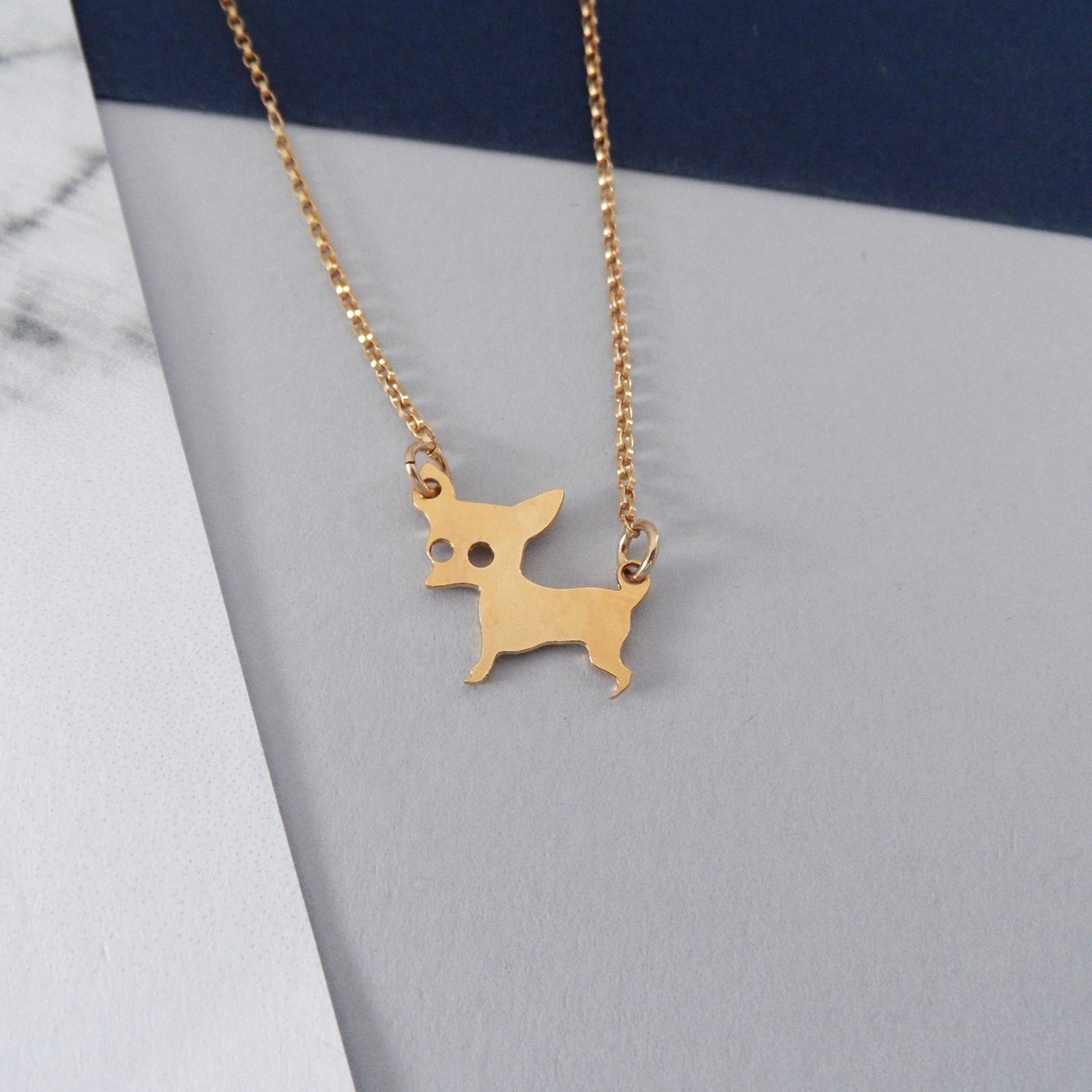 chihuahua necklace by pieceofka