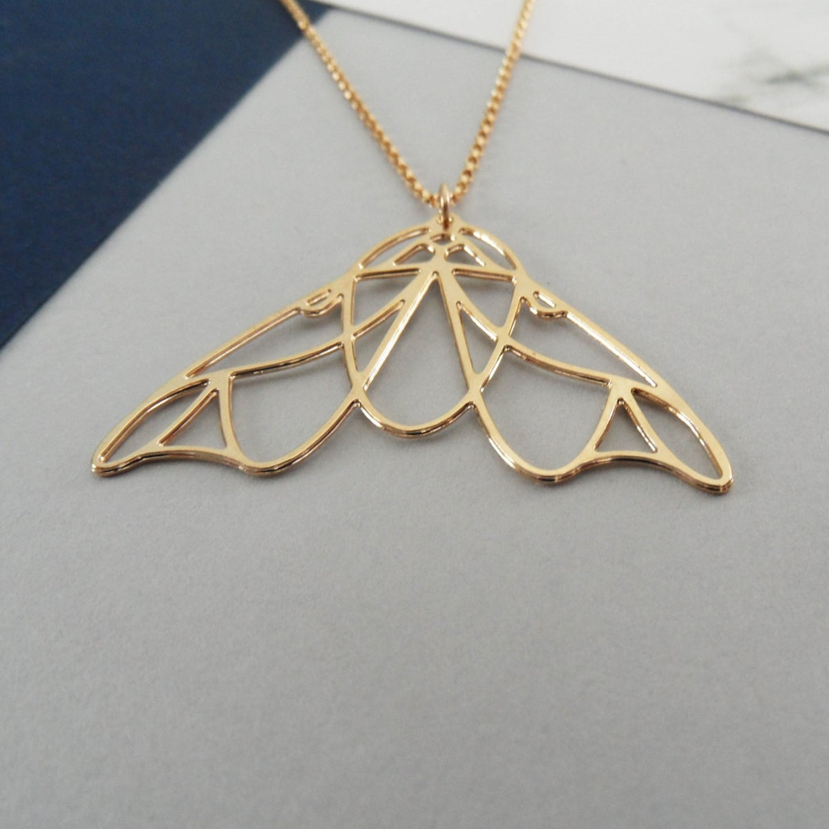 Moth Friend Moth Necklace - pieceofka