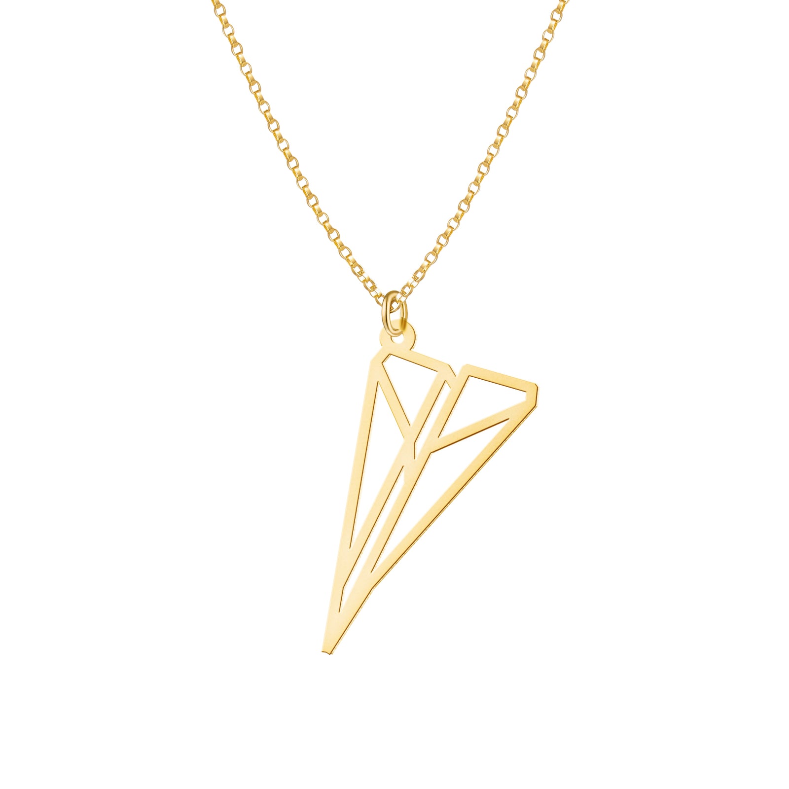 Paper Plane Necklace