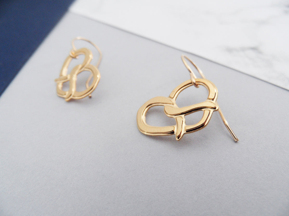 Pretzel Earrings