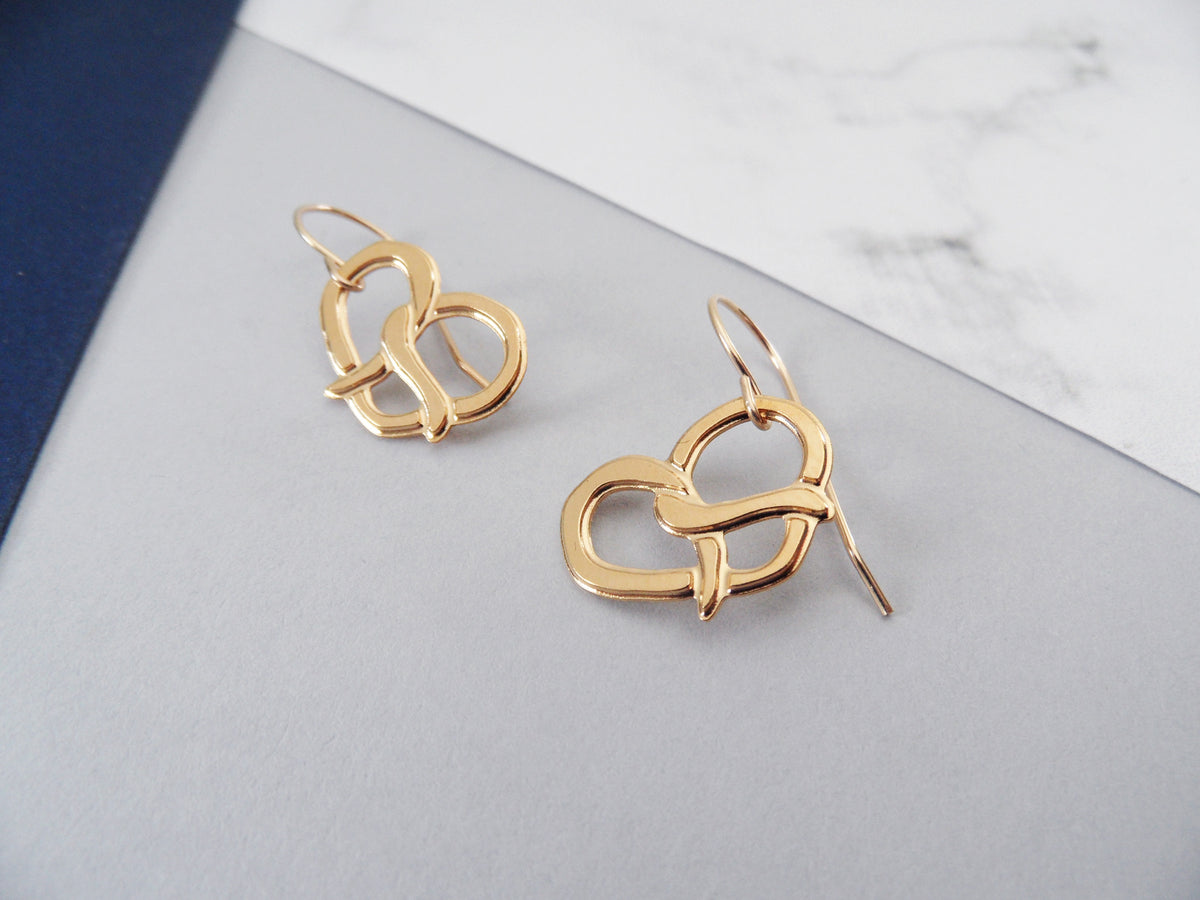 Pretzel Earrings
