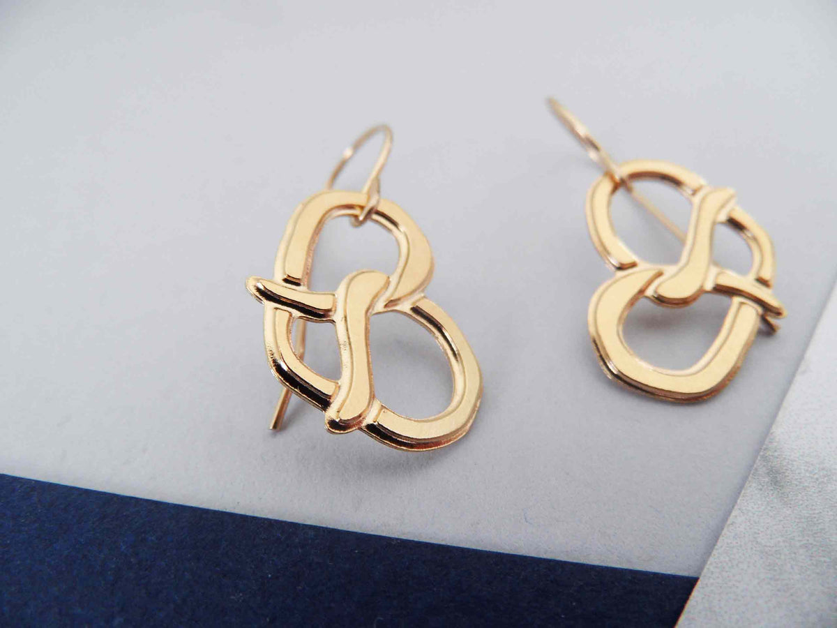 Pretzel Earrings