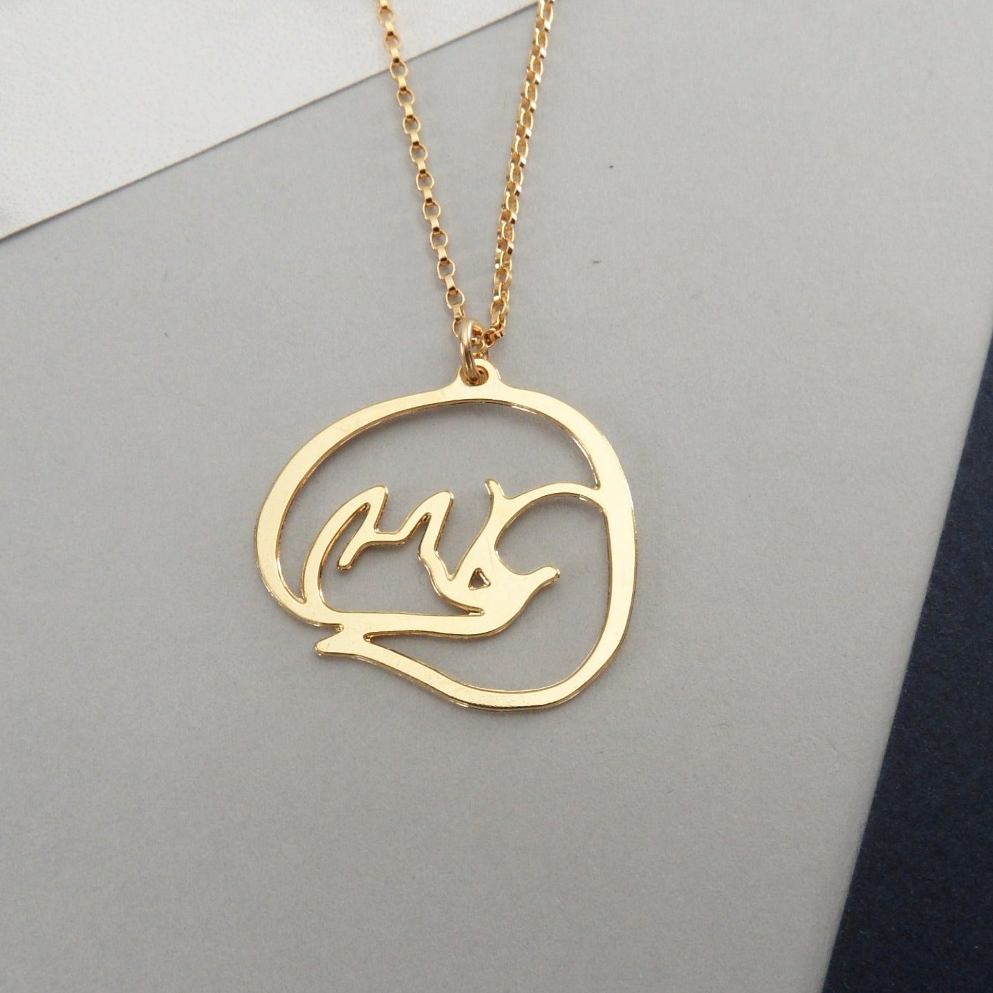 Sleeping Fox Necklace